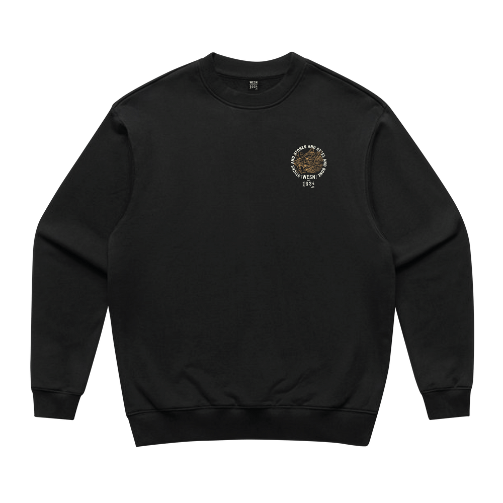 W&SウィンダンシーQuilting Crew Neck Swat 2023SS WS Embroidery Logo 