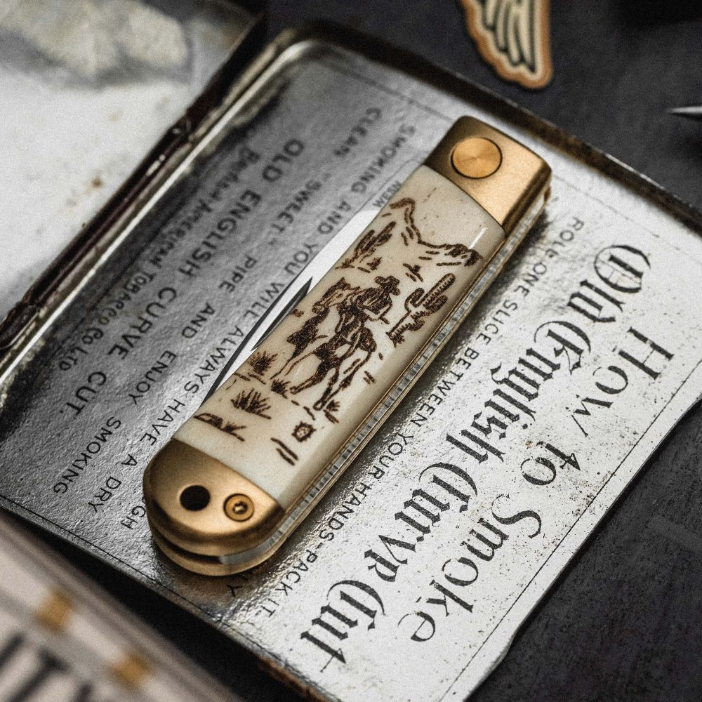 The Rancher scrimshaw