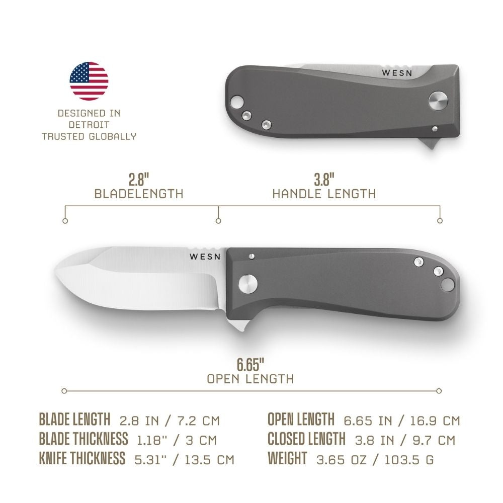 The Allman | Everyday Carry Pocket Knife - A Versatile EDC | WESN