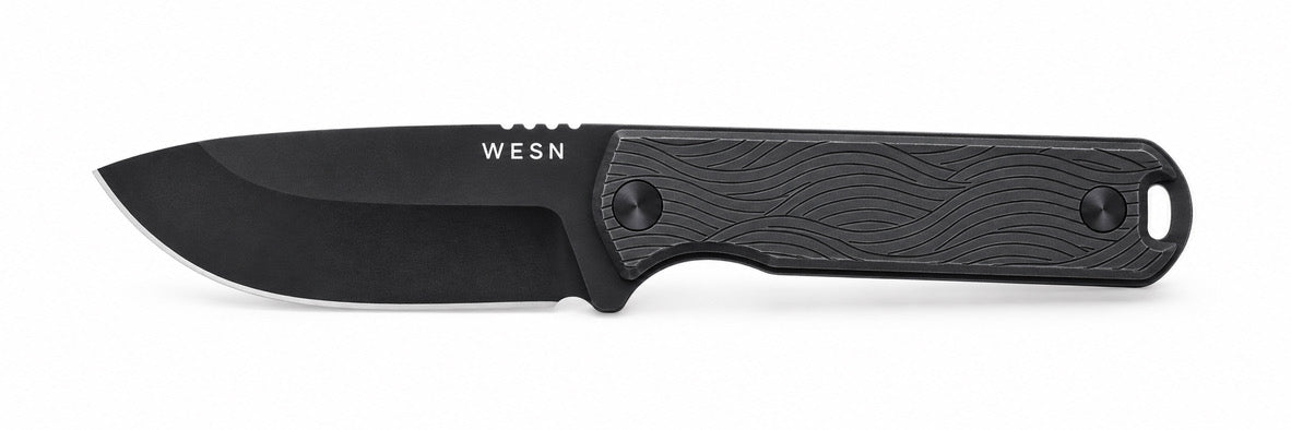Front of the Bornas with WESN blade marking and Nordic Wave handle